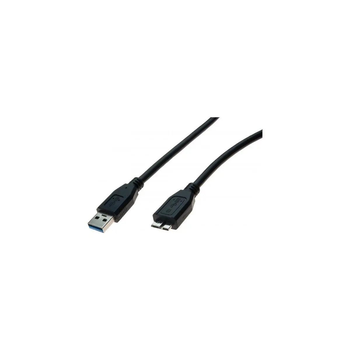 Cordon USB 3.0 type A / micro B noir - 1,8 m photo du produit