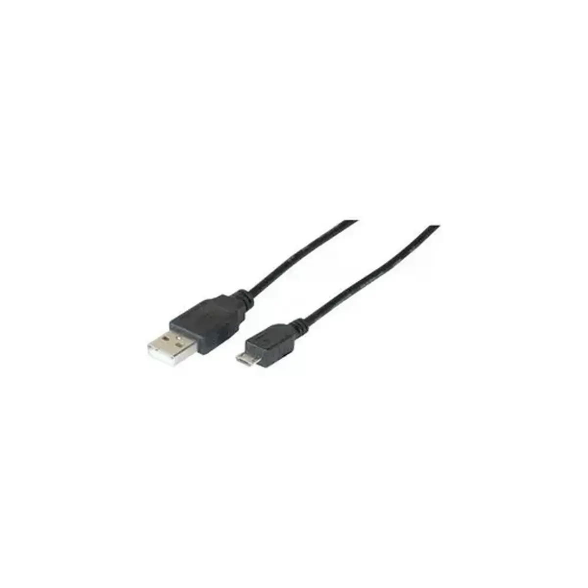Cordon eco USB 2.0 A / MICRO B noir - 1m photo du produit