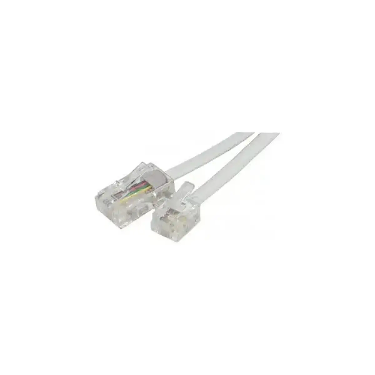 Cordon telephonique RJ11 / RJ45 blanc -7 m photo du produit