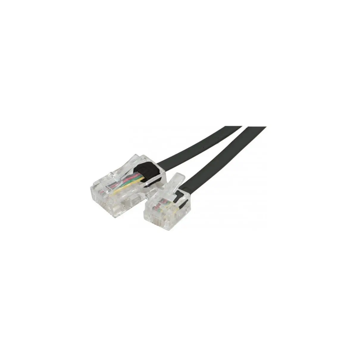 Cordon telephonique RJ11 / RJ45 noir - 3 m photo du produit