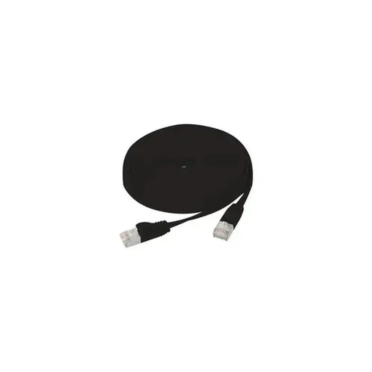 Cordon RJ45 plat categorie 6 U/FTP snagless noir - 20 m photo du produit