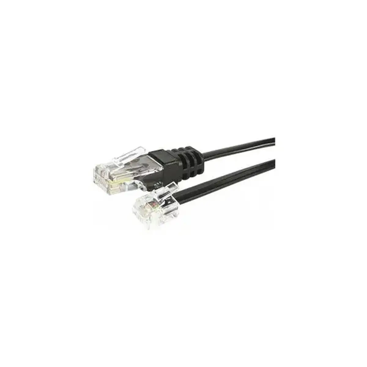 Cordon telephonique RJ11 / RJ45 noir - 1 m photo du produit