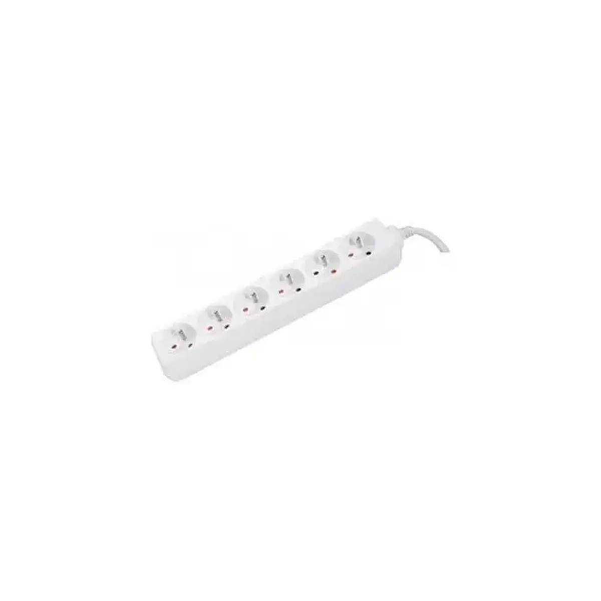 DEXLAN Multiprise 6 prises sans interrupteur blanche - 1,5 m photo du produit