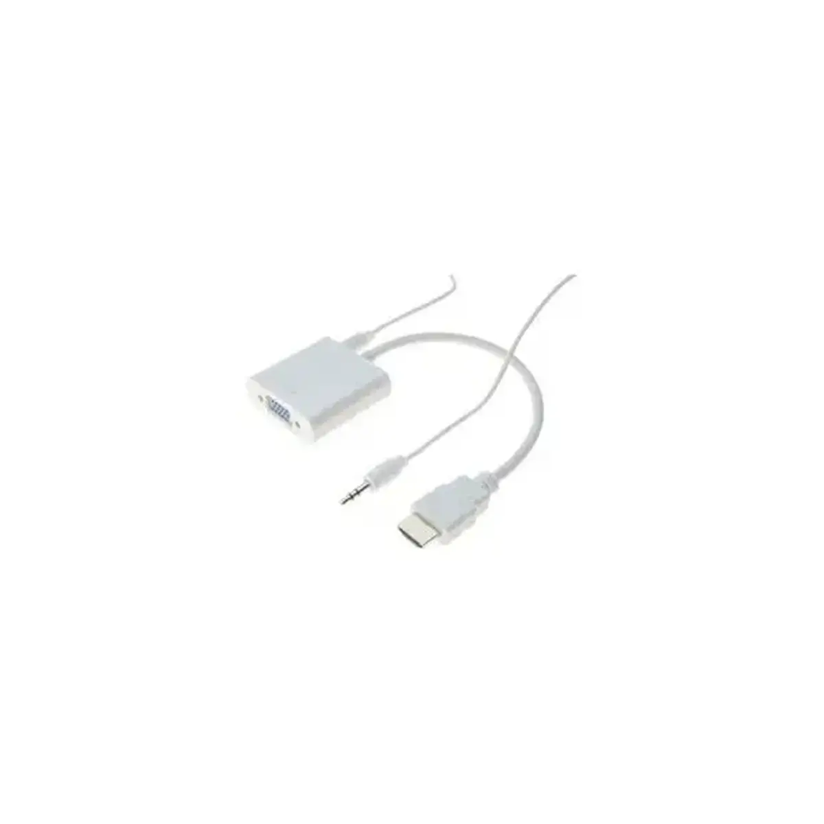 CONVERTISSEUR BLANC HDMI VERS VGA + AUDIO ECO photo du produit