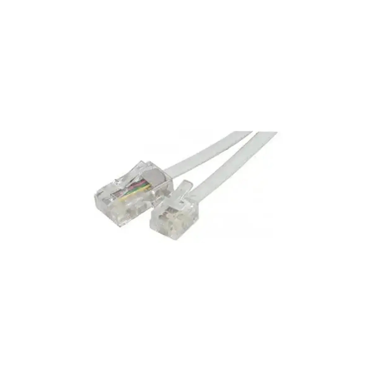Cordon telephonique RJ11 / RJ45 blanc -2 m photo du produit