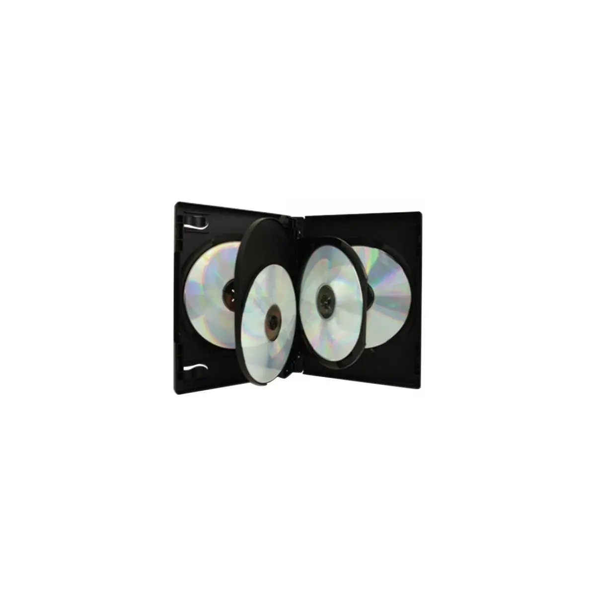 Boitier dvd noir pour 4 dvd pack 3 photo du produit