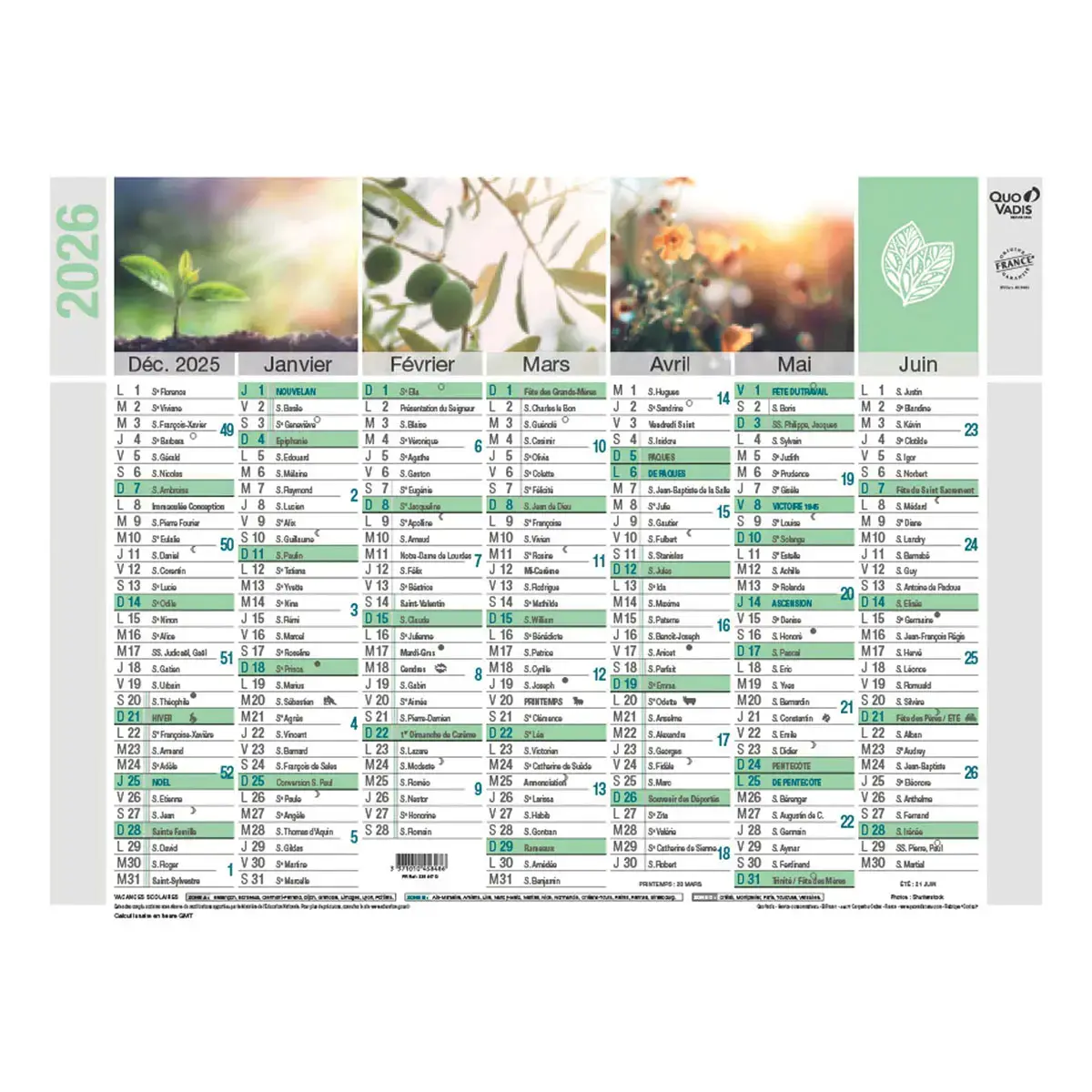 CAL BQUE 18X13,5 FR Equology par 10 photo du produit