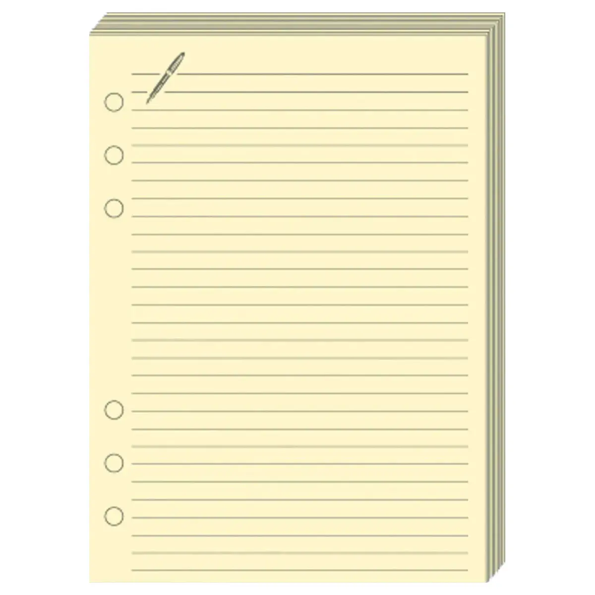 FICHES NOTES T17 Ivoire rech s/f photo du produit