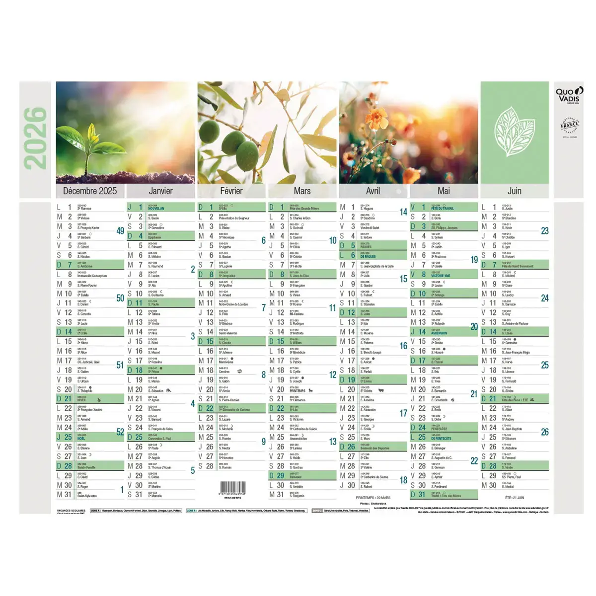 CAL BQUE 27X21 R FR Equology par 10 photo du produit
