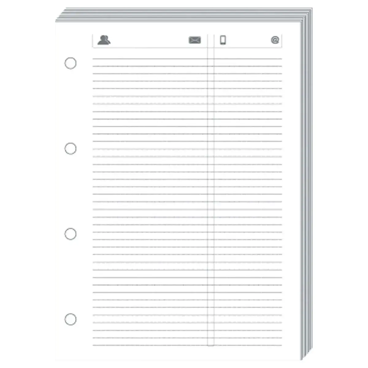 FEUILLES TELEPHONE T17 Blanc rech s/f photo du produit