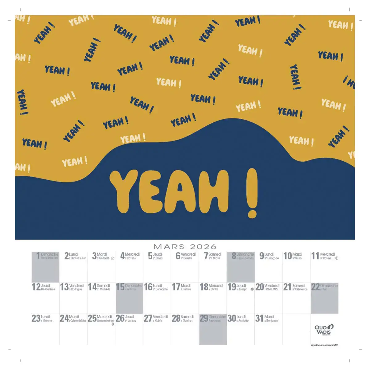 CAL FEUILLES 30X30 FR Eterny graphic p5 photo du produit