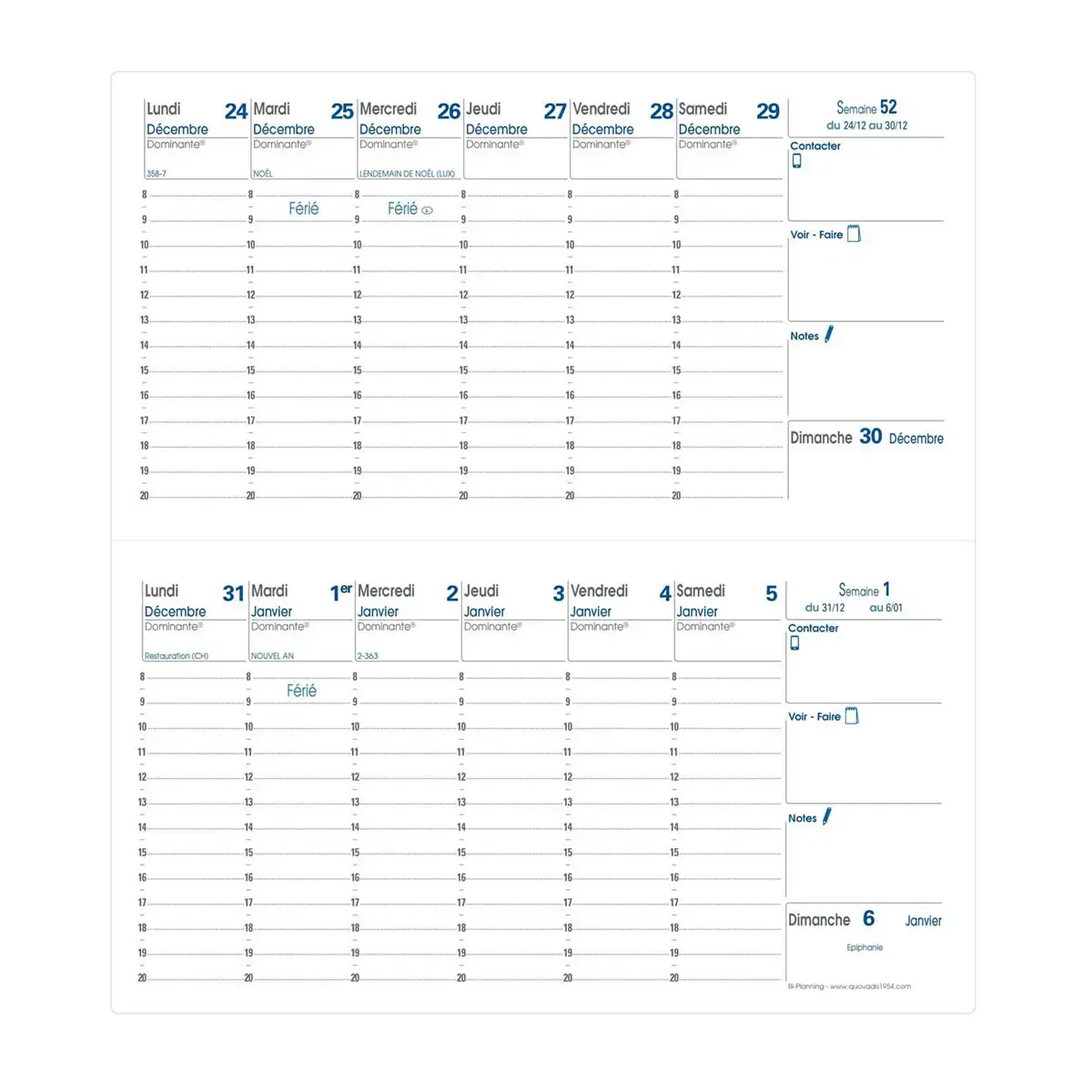 BI-PLANNING FR Impala noir photo du produit