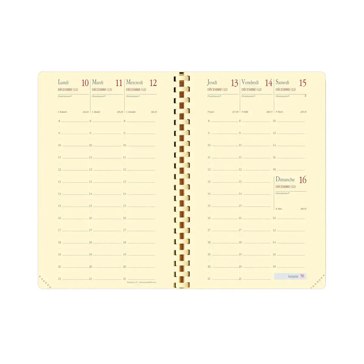 PLANNING 16 S FR rech s/b photo du produit