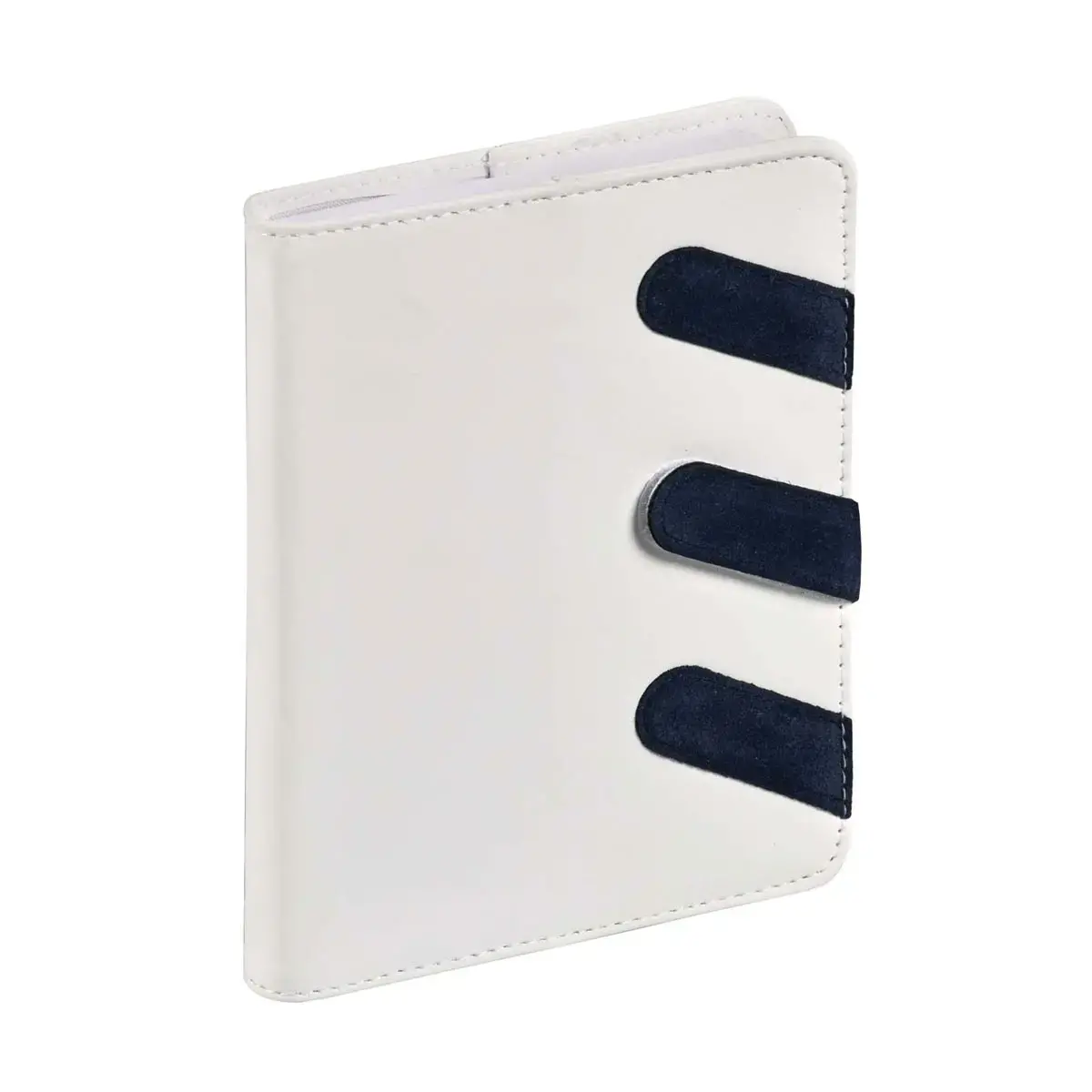 EUROTEXTAGENDA ML Scratch blanc/marine photo du produit