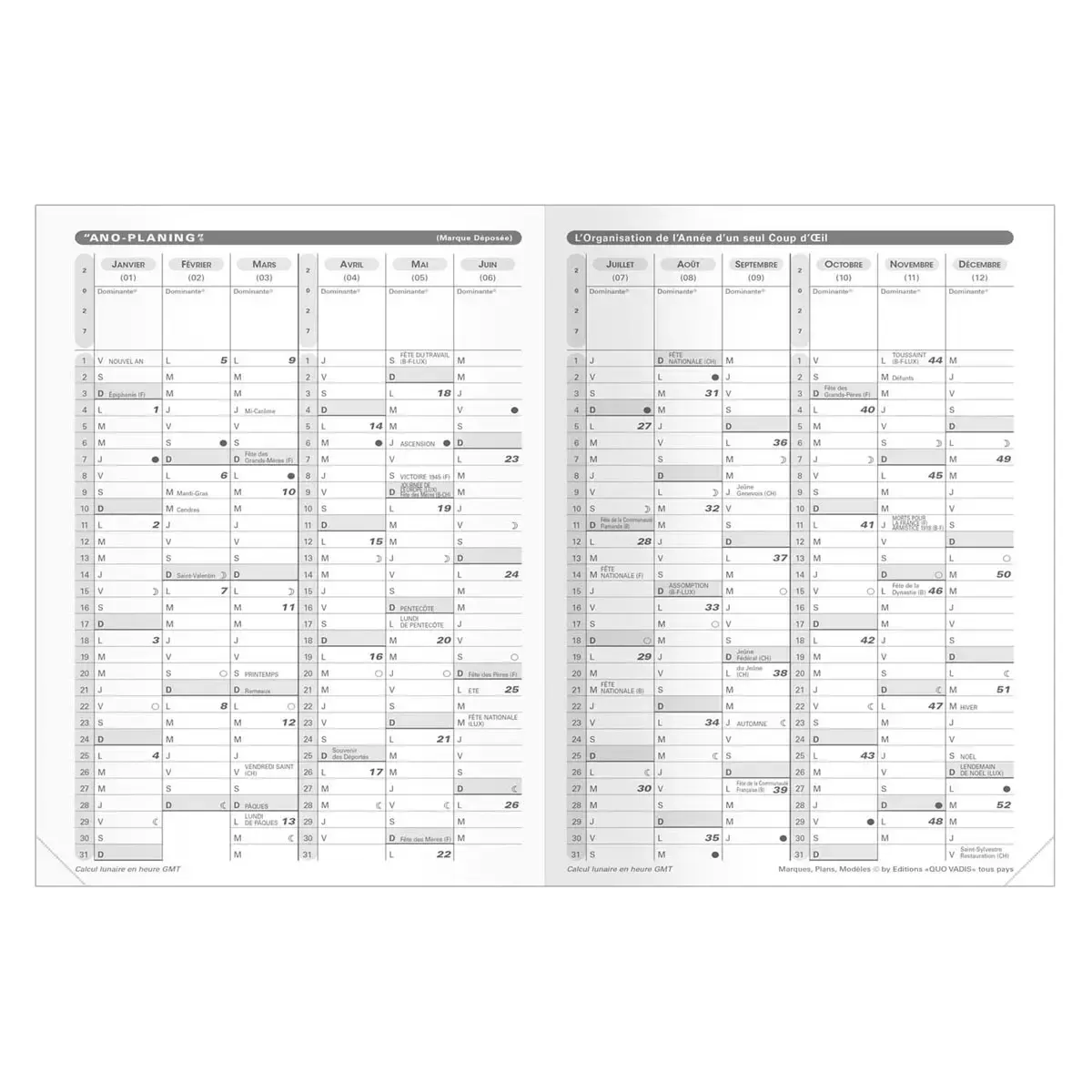 PLANNING SD rep FR Club navy photo du produit