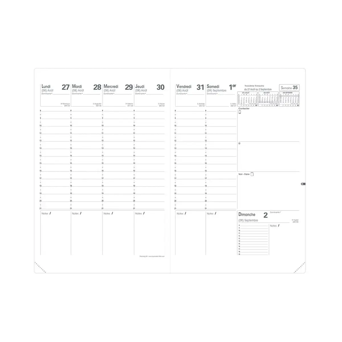PLANNING SD rep FR Club navy photo du produit
