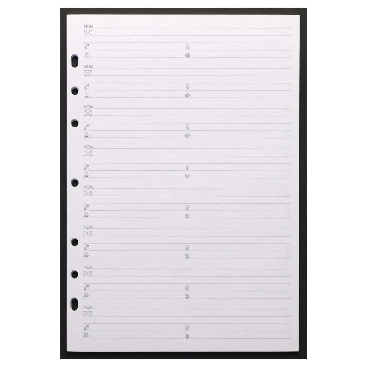 FEUILLES ADRESSE 1520 TD rech s/f photo du produit