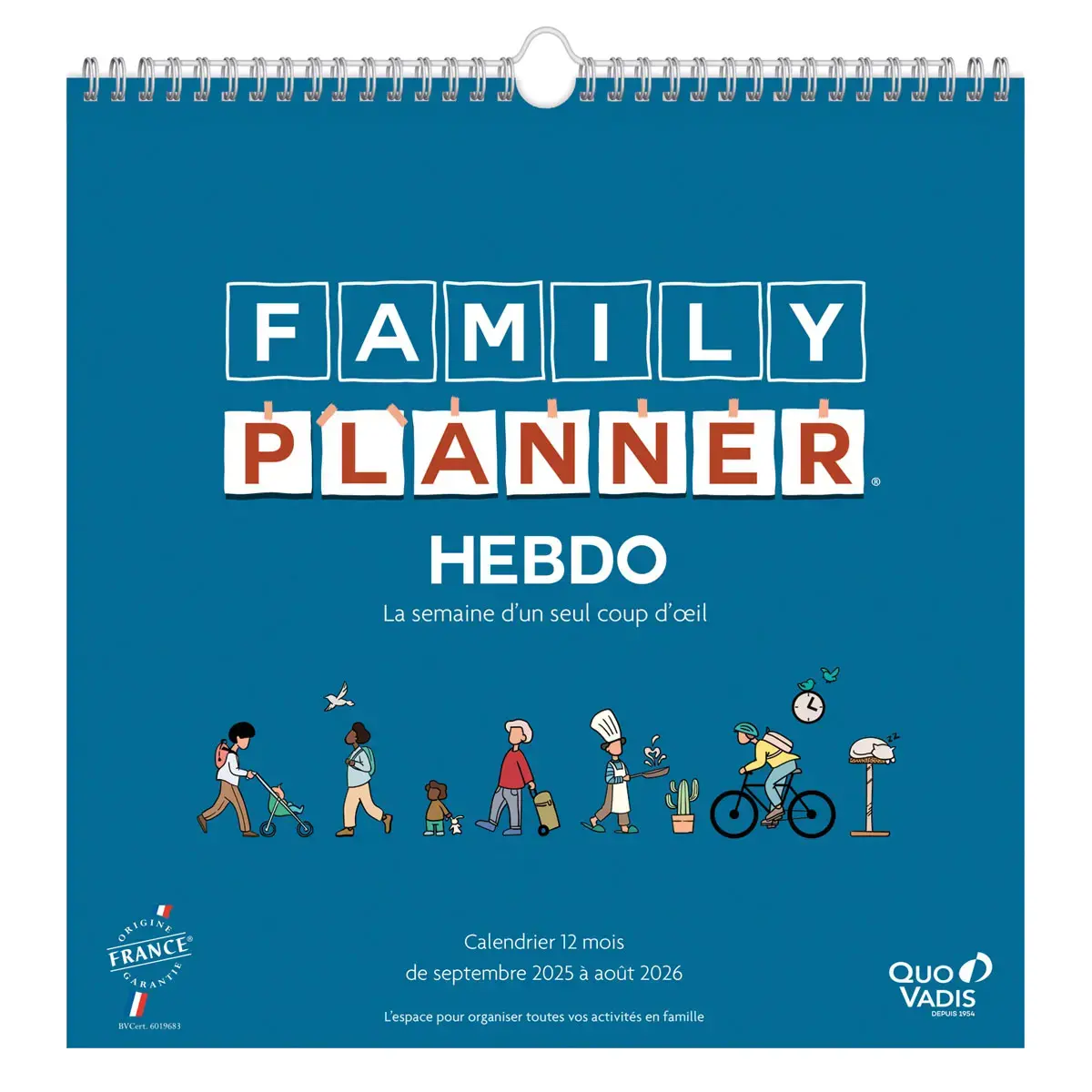 CAL FAMILY PLANNER HEBDO 30X30 FR Fam p5 photo du produit