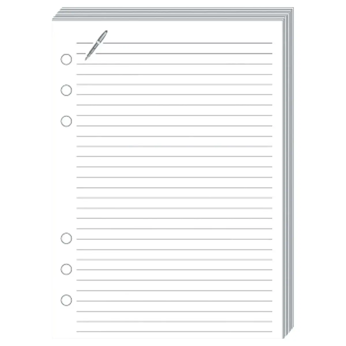 FICHES NOTES T21 Blanc rech s/f photo du produit