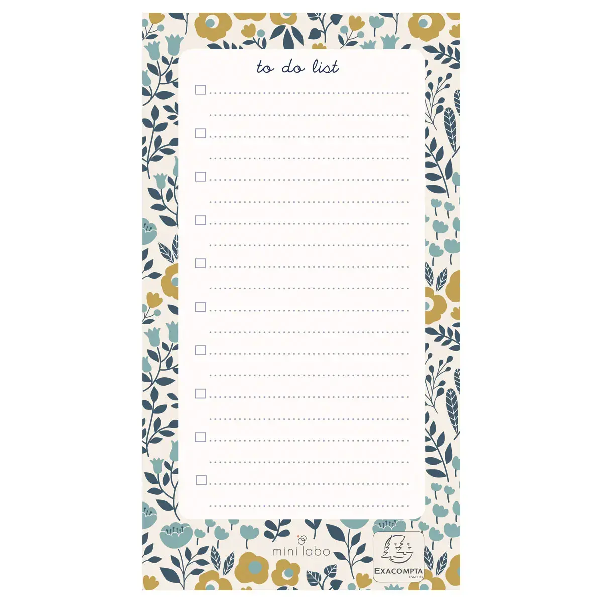 To Do List Mini Labo Vert 10 x 18 photo du produit