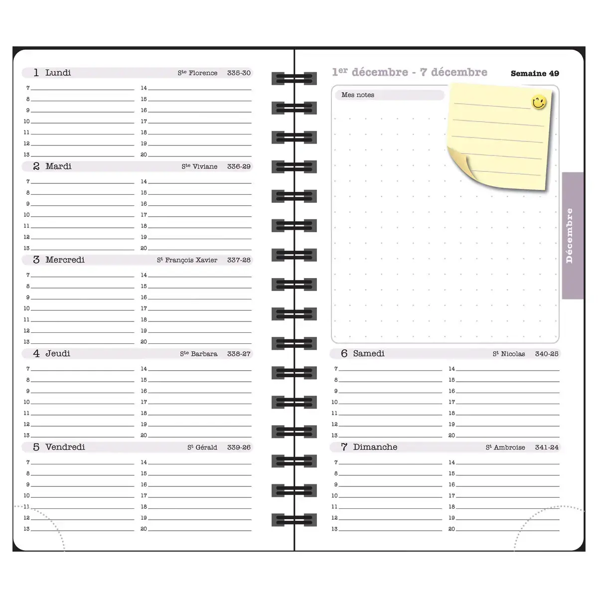 Semainier poche Lady 16S S. Adde Chats photo du produit