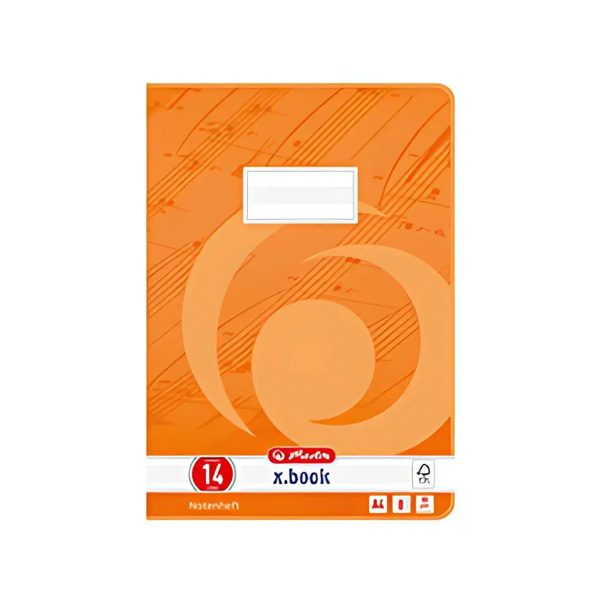 Cahier de musique - A4 - 16 pages - Orange - Herlitz photo du produit