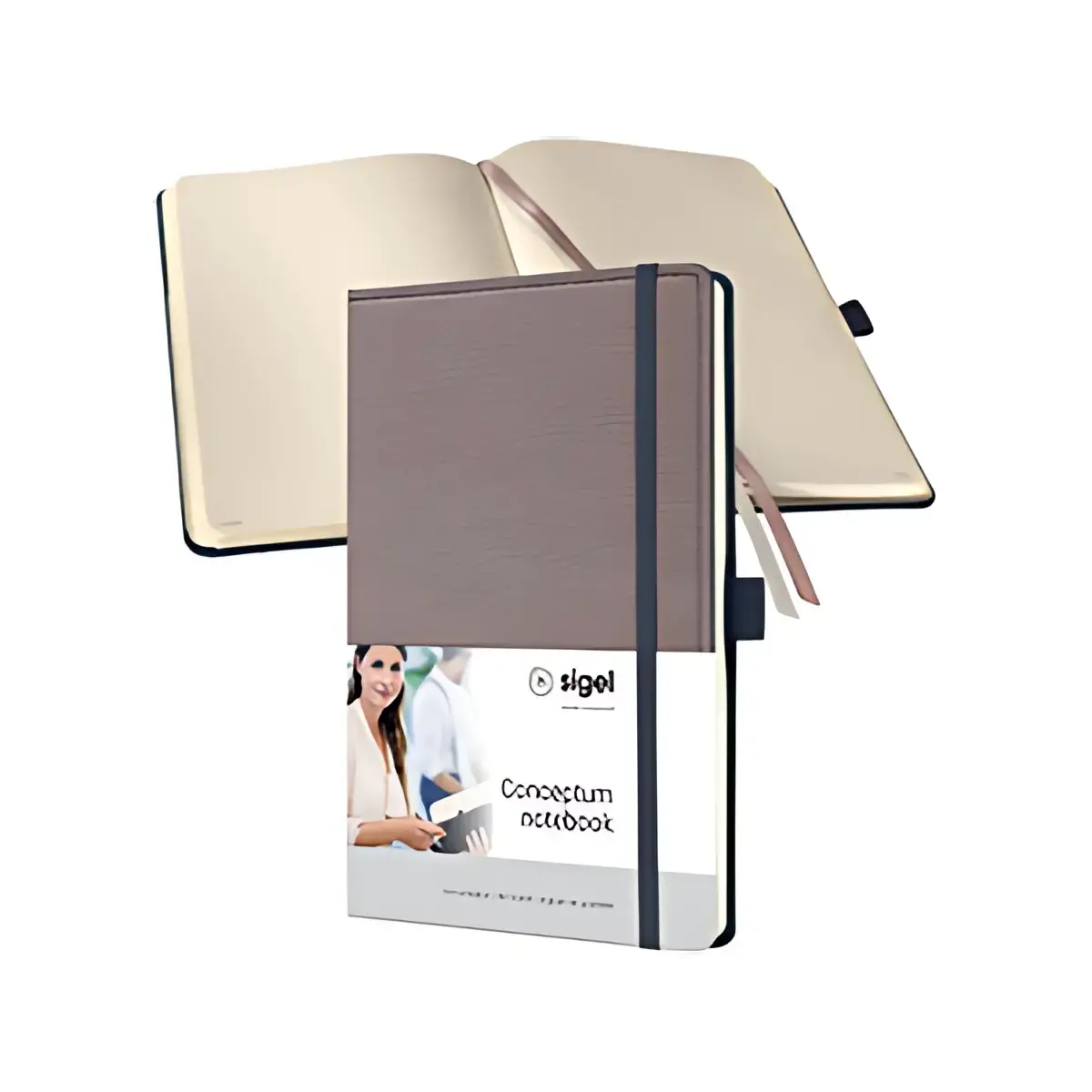sigel Carnet de notes Conceptum Design Casual, A5, taupe photo du produit