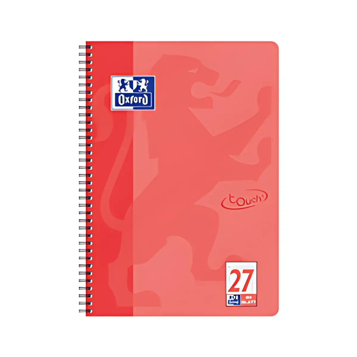 Oxford Cahier Touch, A4+, lign&eacute;, 160 pages, corail photo du produit