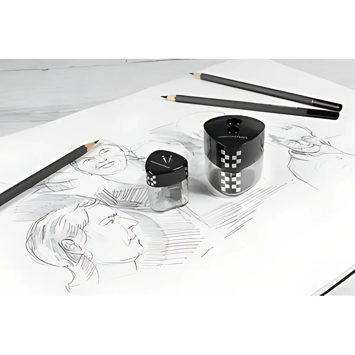 EBERHARD FABER Taille-crayon 2 trous avec r&eacute;servoir WINNER photo du produit