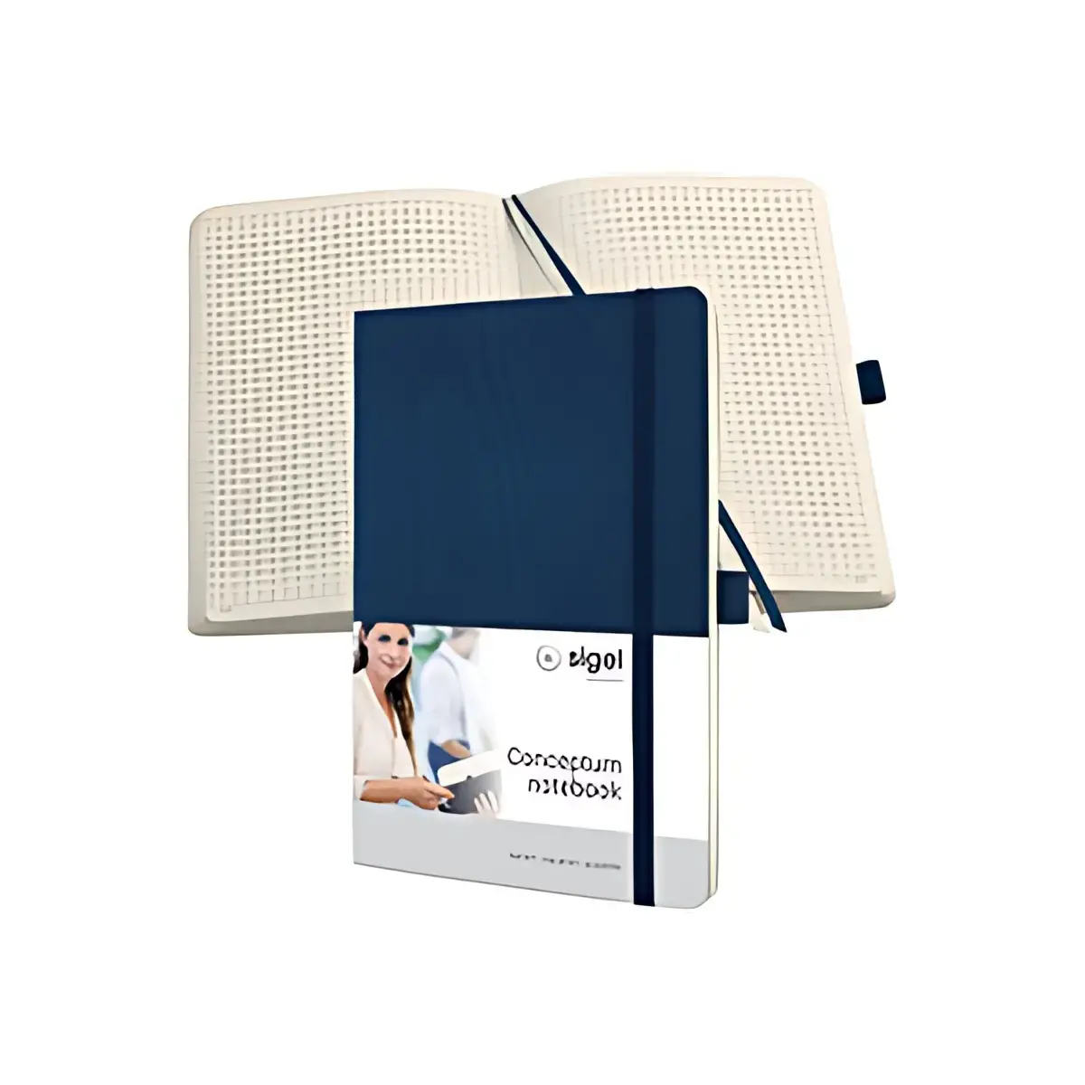 sigel Carnet de notes Conceptum, A5, quadrill&eacute;, noir photo du produit