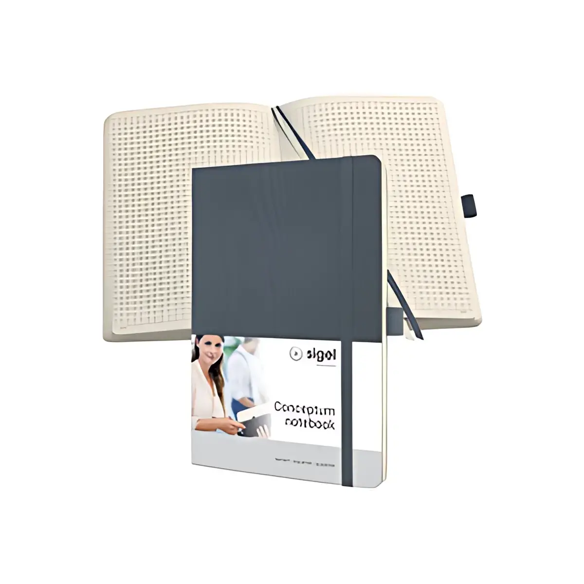 sigel Carnet de notes Conceptum, A5, quadrill&eacute;, noir photo du produit