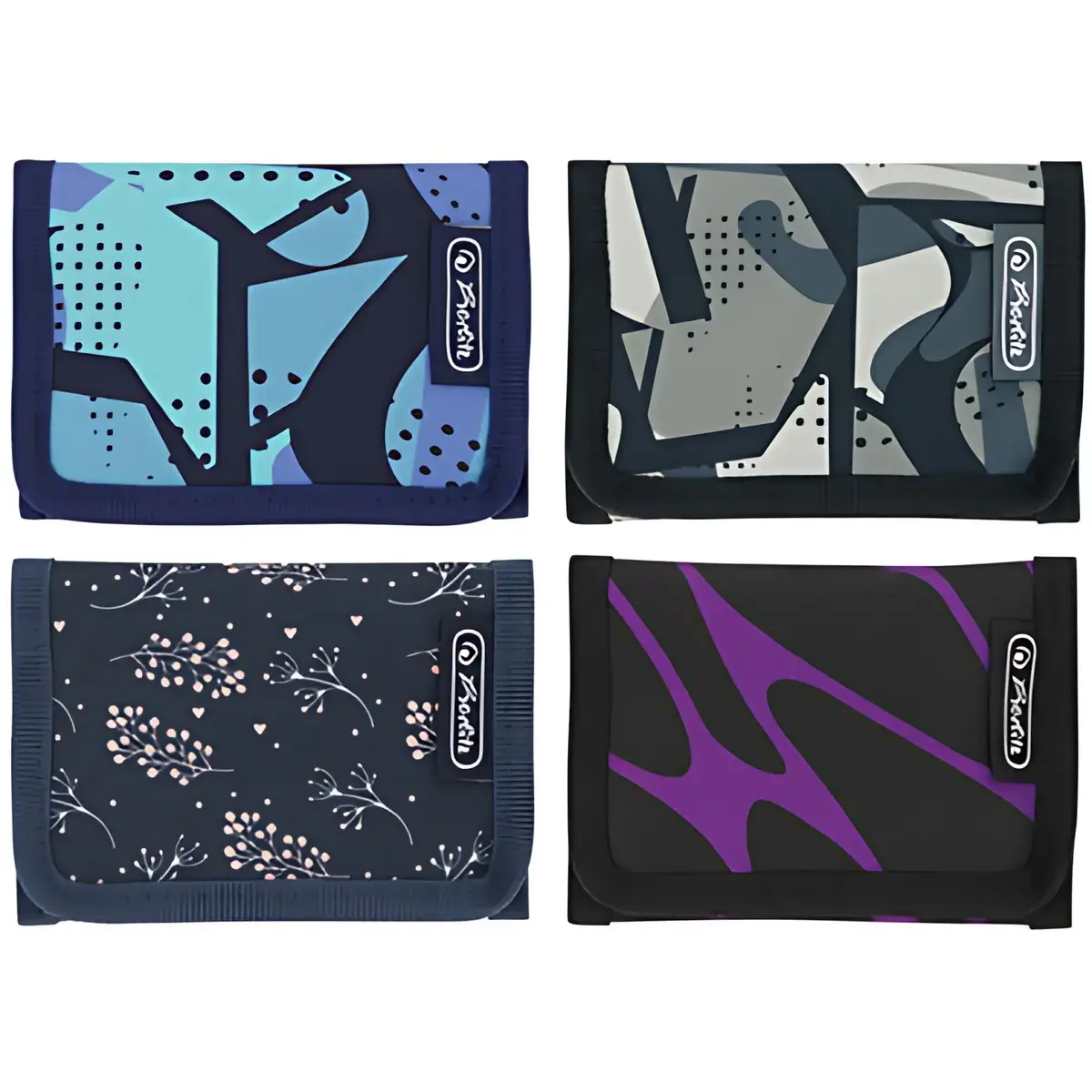 4 HERLITZ Porte-monnaie 'Teens Mix', polyester photo du produit