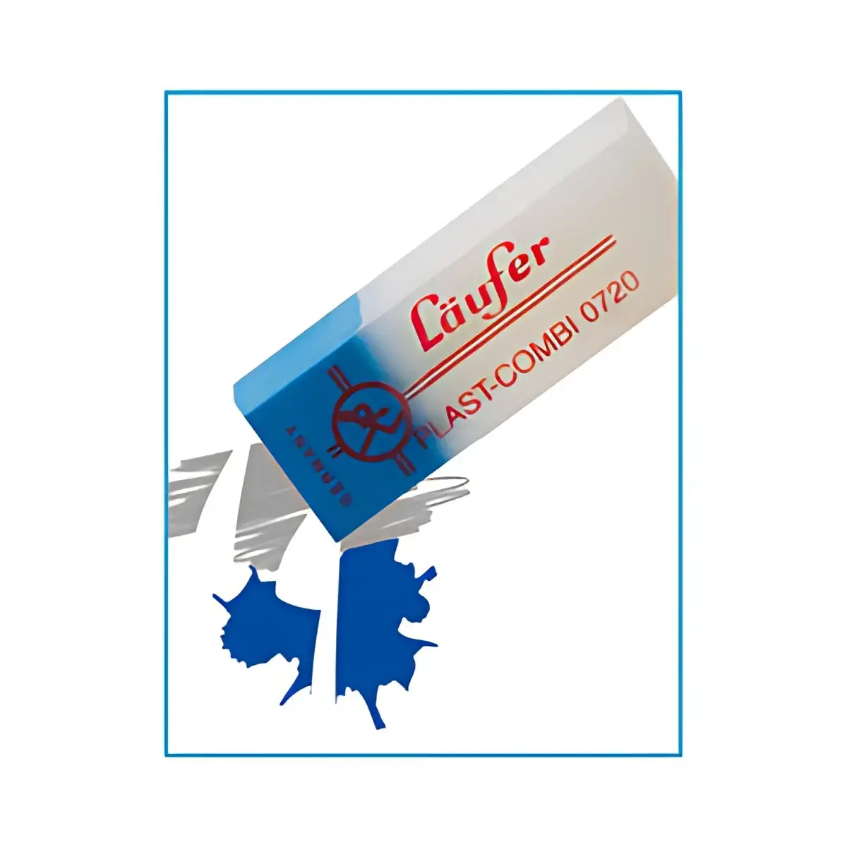 Läufer Gomme en plastique PLAST COMBI, carte blister de 2 photo du produit