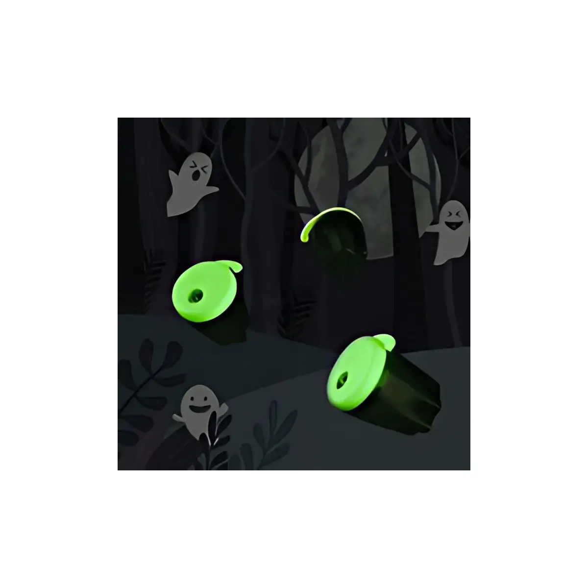 Kores Taille-crayons double 'Spooky', noir/blanc photo du produit