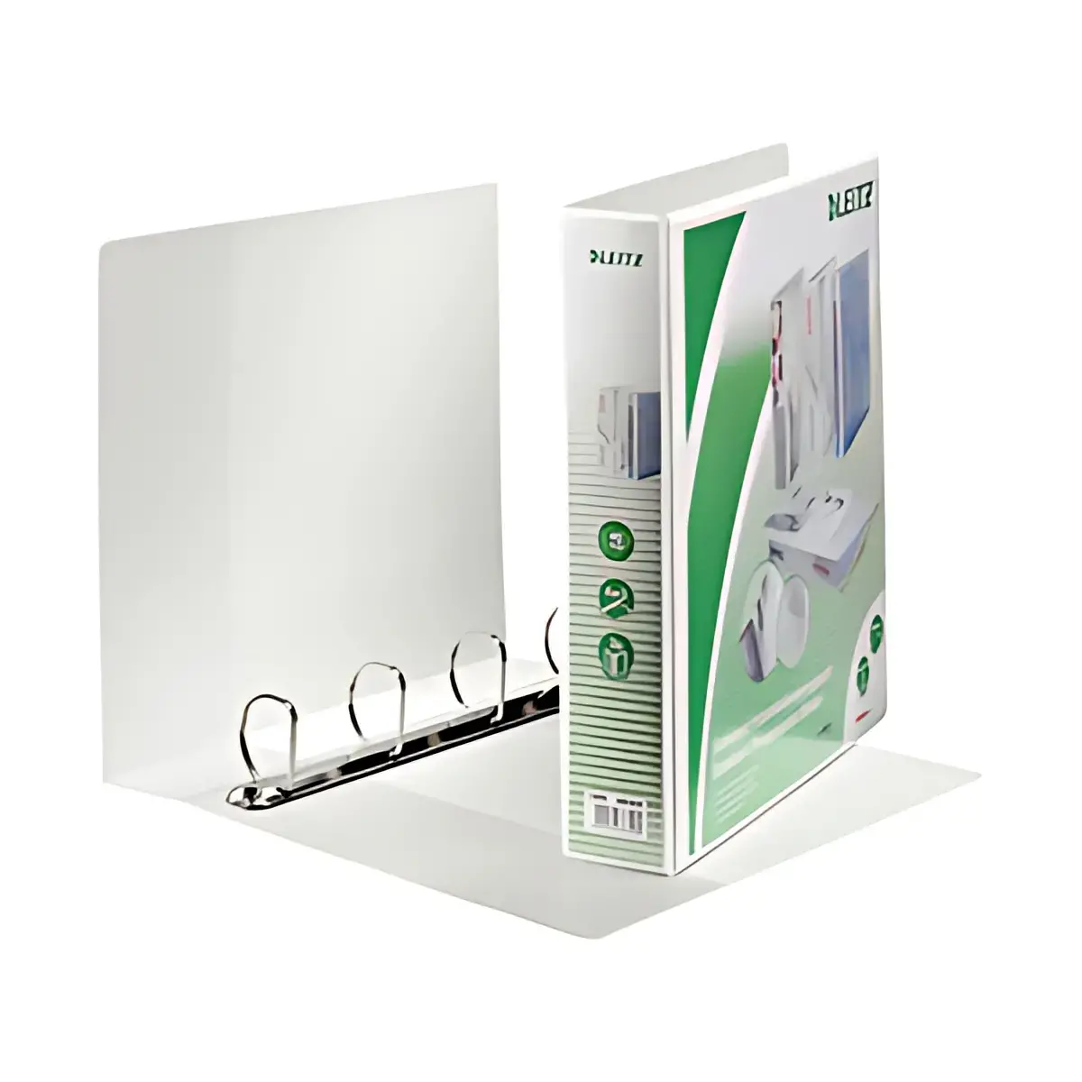 LEITZ Classeur de présentation à anneaux, format A4+, blanc, photo du produit