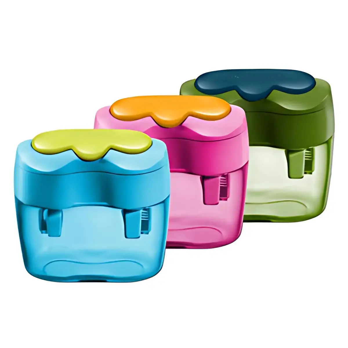 HERLITZ Taille-crayon à 2 trous, en plastique, ovale photo du produit