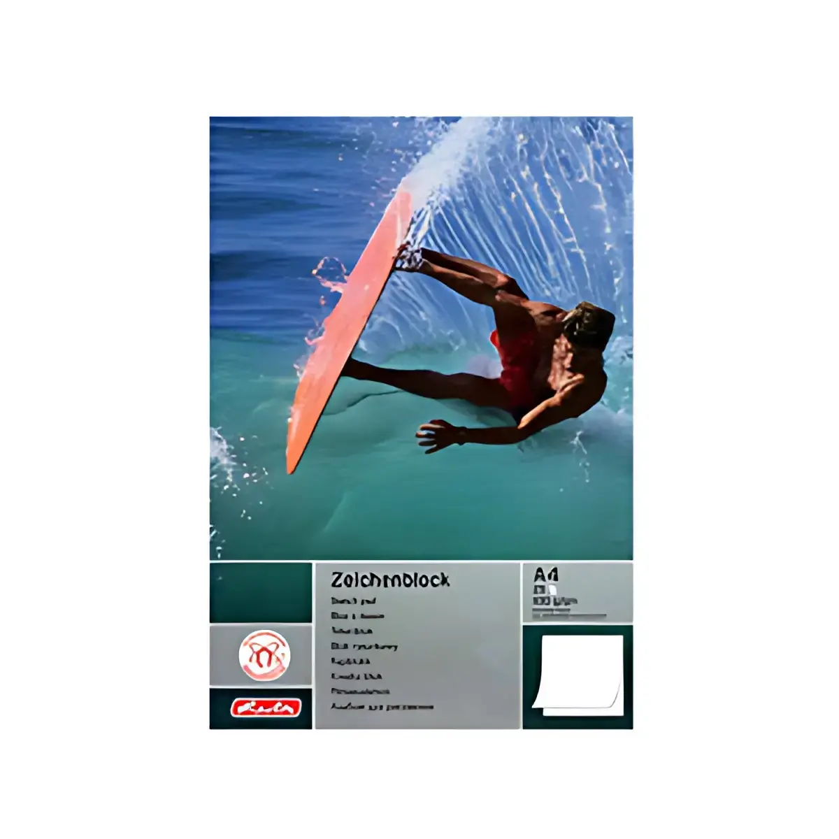 HERLITZ Bloc à dessin A4, 100 g/m2, 20 feuilles photo du produit