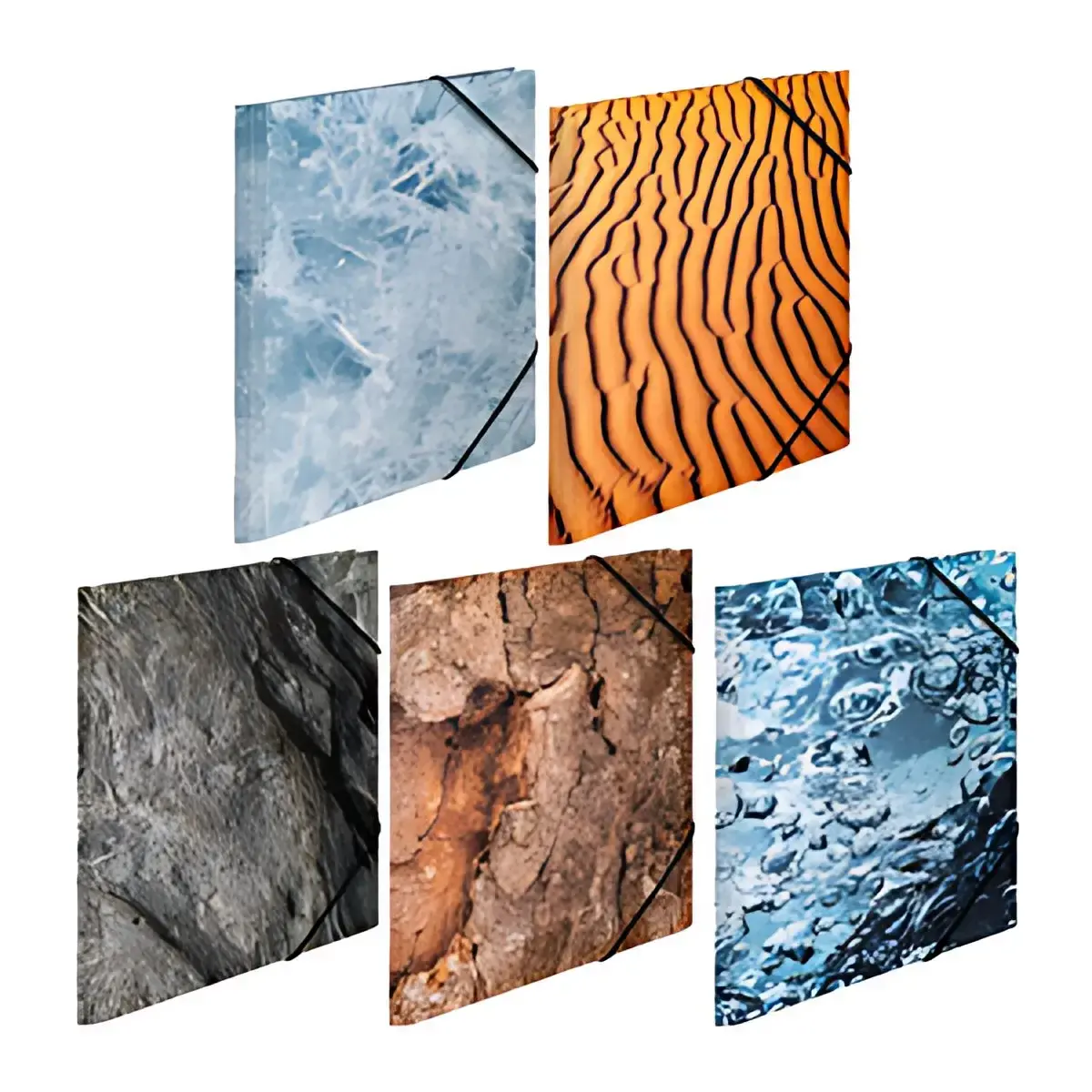 Assortiment de chemises à élastiques Nature - A3 - Herma photo du produit