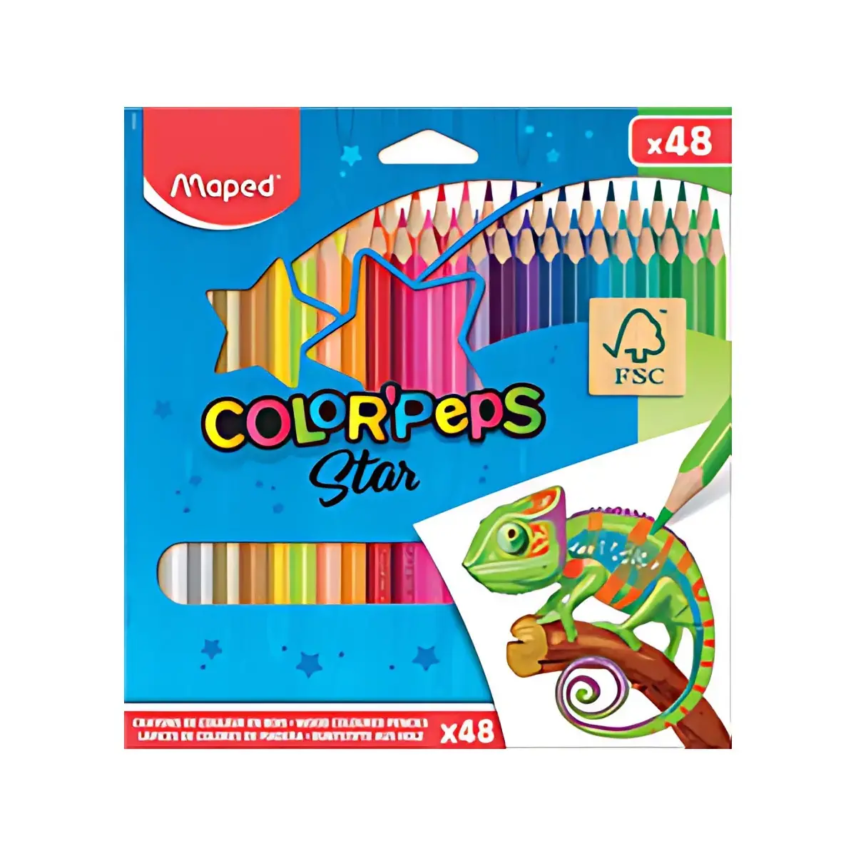 MAPED Crayon de couleur COLOR'PEPS Star, étui carton de 72 photo du produit