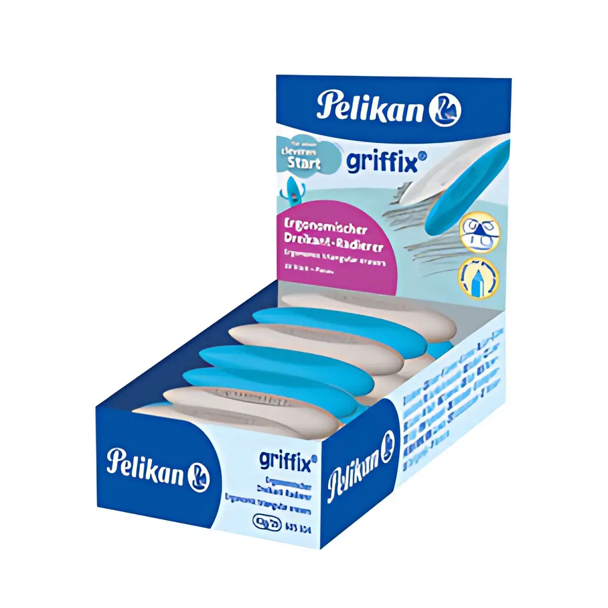 Pelikan Gomme triangulaire griffix, dans un présentoir photo du produit