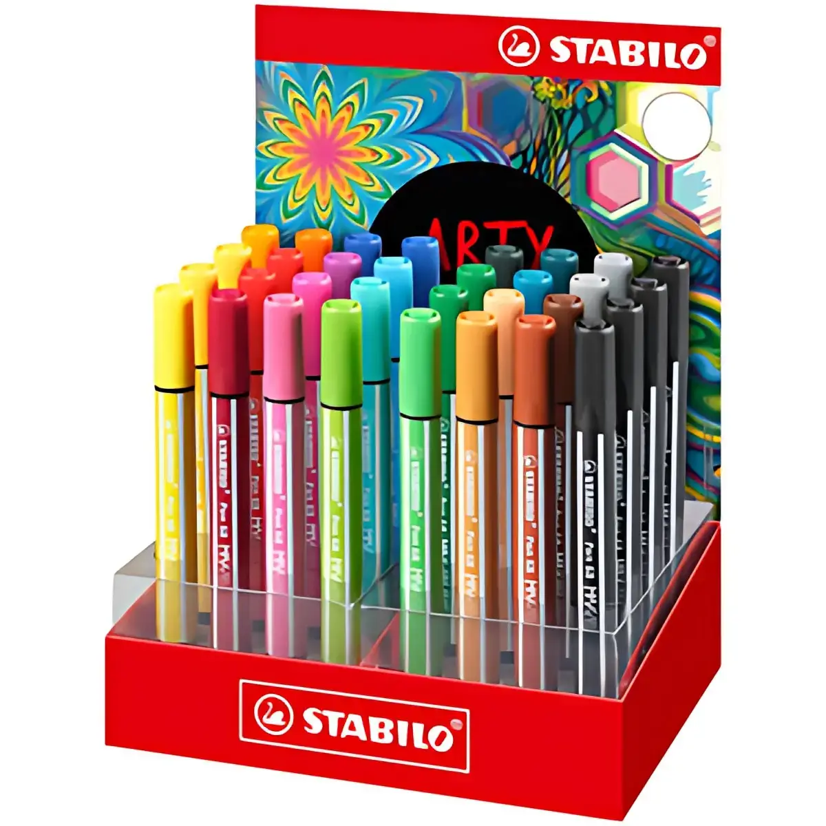 STABILO Feutre Pen 68 MAX, pr&eacute;sentoir de 32 pi&egrave;ces ARTY photo du produit