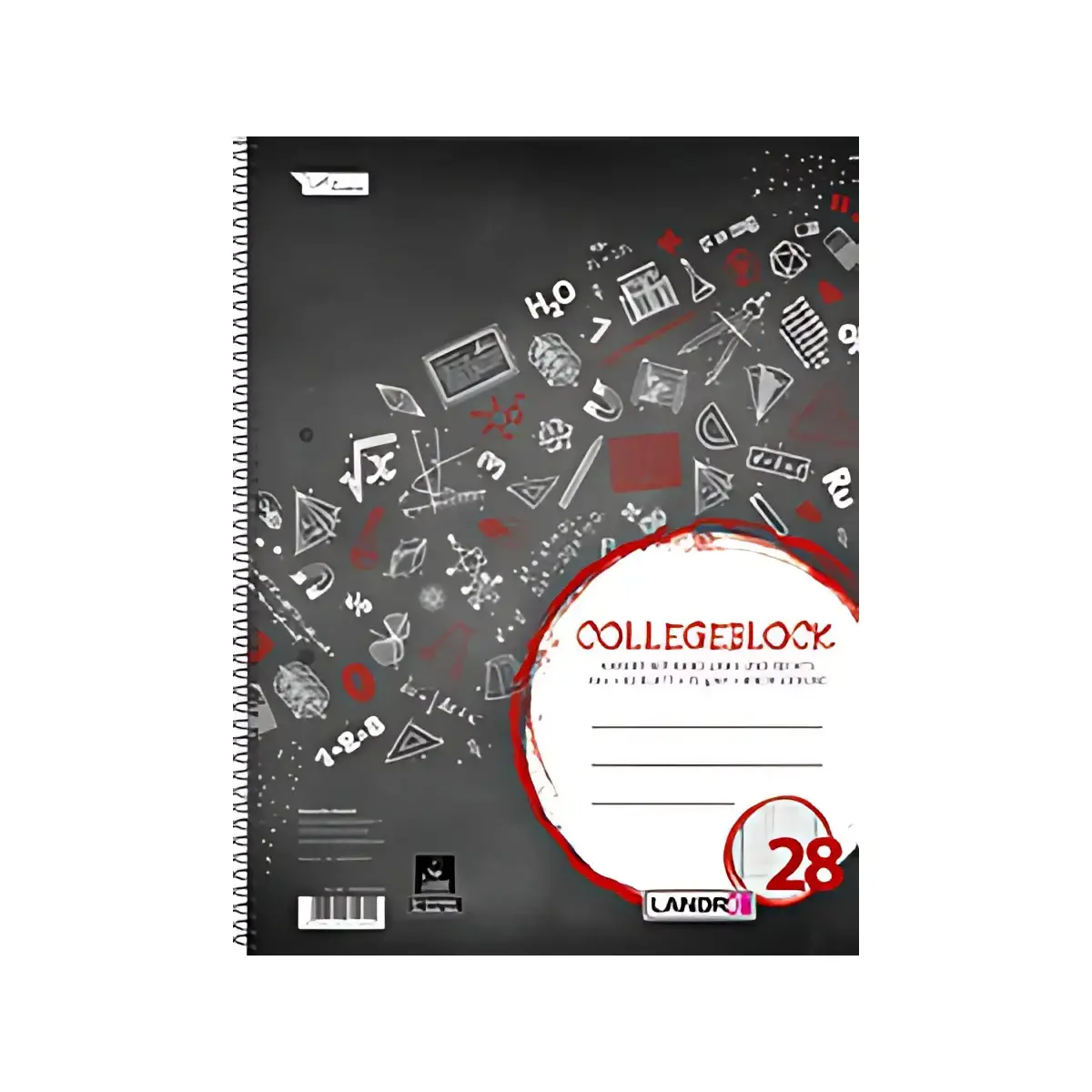 LANDRÉ Cahier à spirale 'college', A4, quadrillé, 160 pages photo du produit