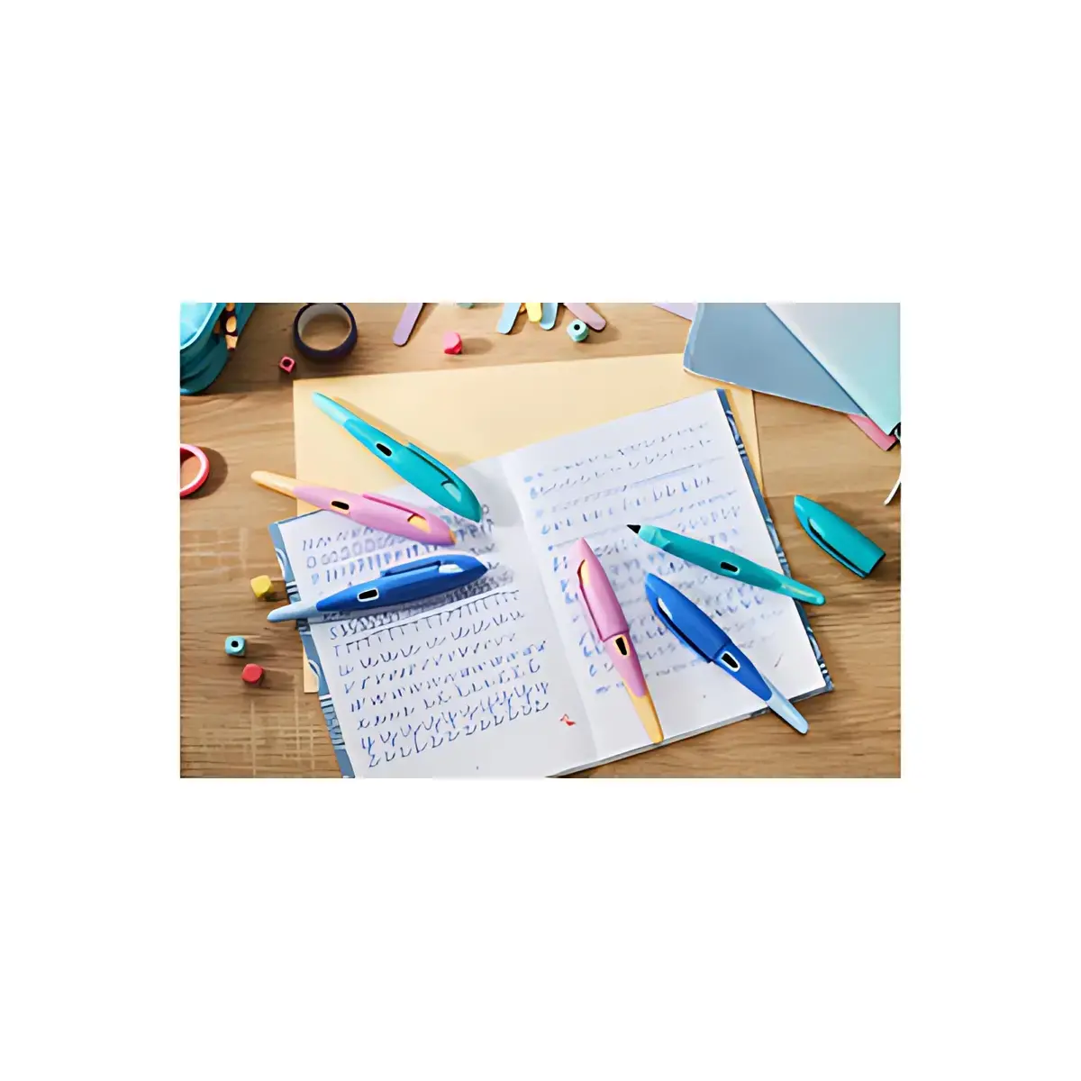 STABILO Stylo plume EASYbirdy R Pastel Edition, aqua/menthe photo du produit