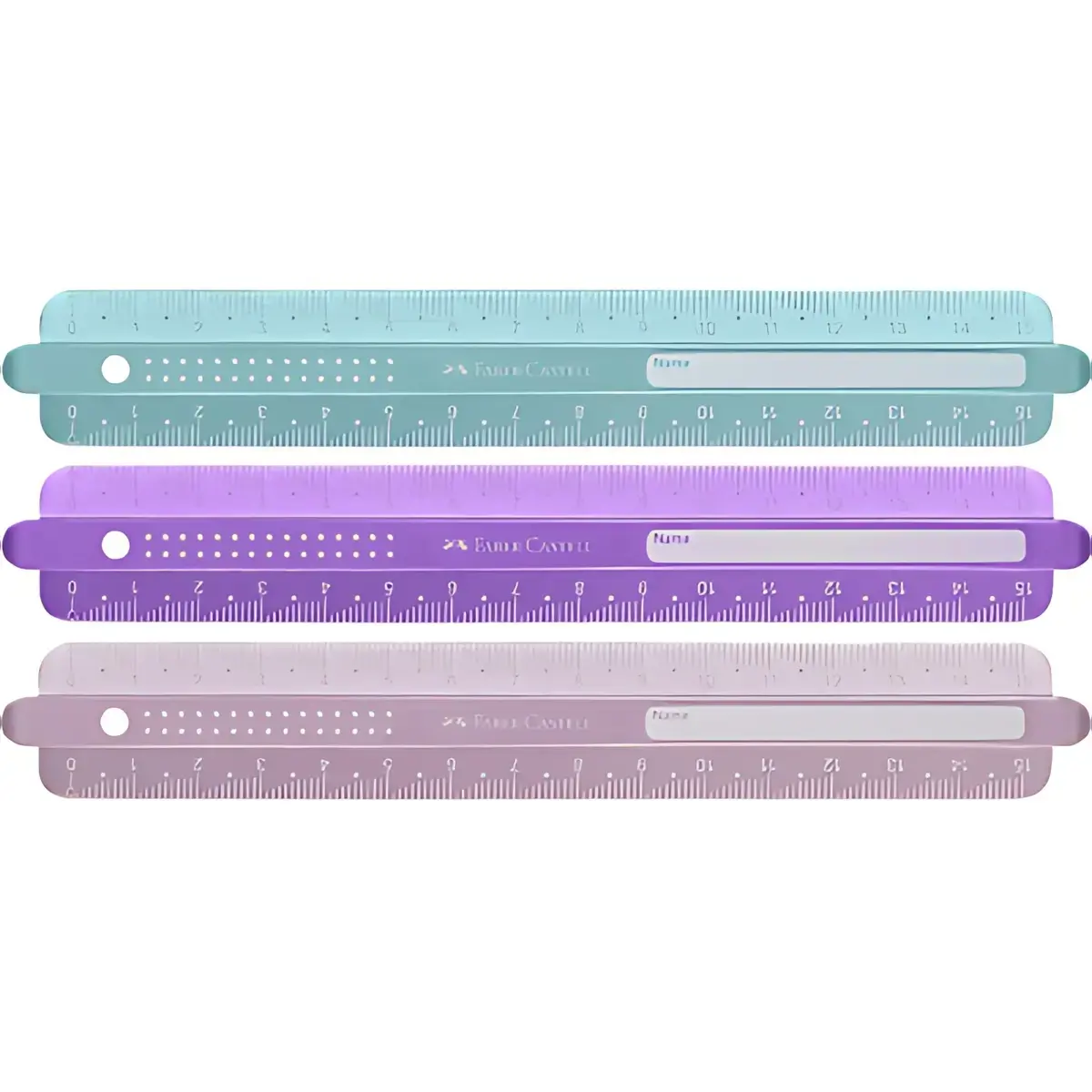 6 FABER-CASTELL Règle SPARKLE, 300 mm, assorti photo du produit
