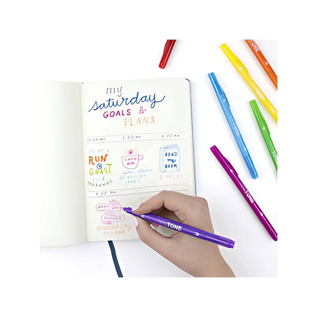 Tombow Feutre double pointe 'TwinTone' Rainbow, set de 12 photo du produit