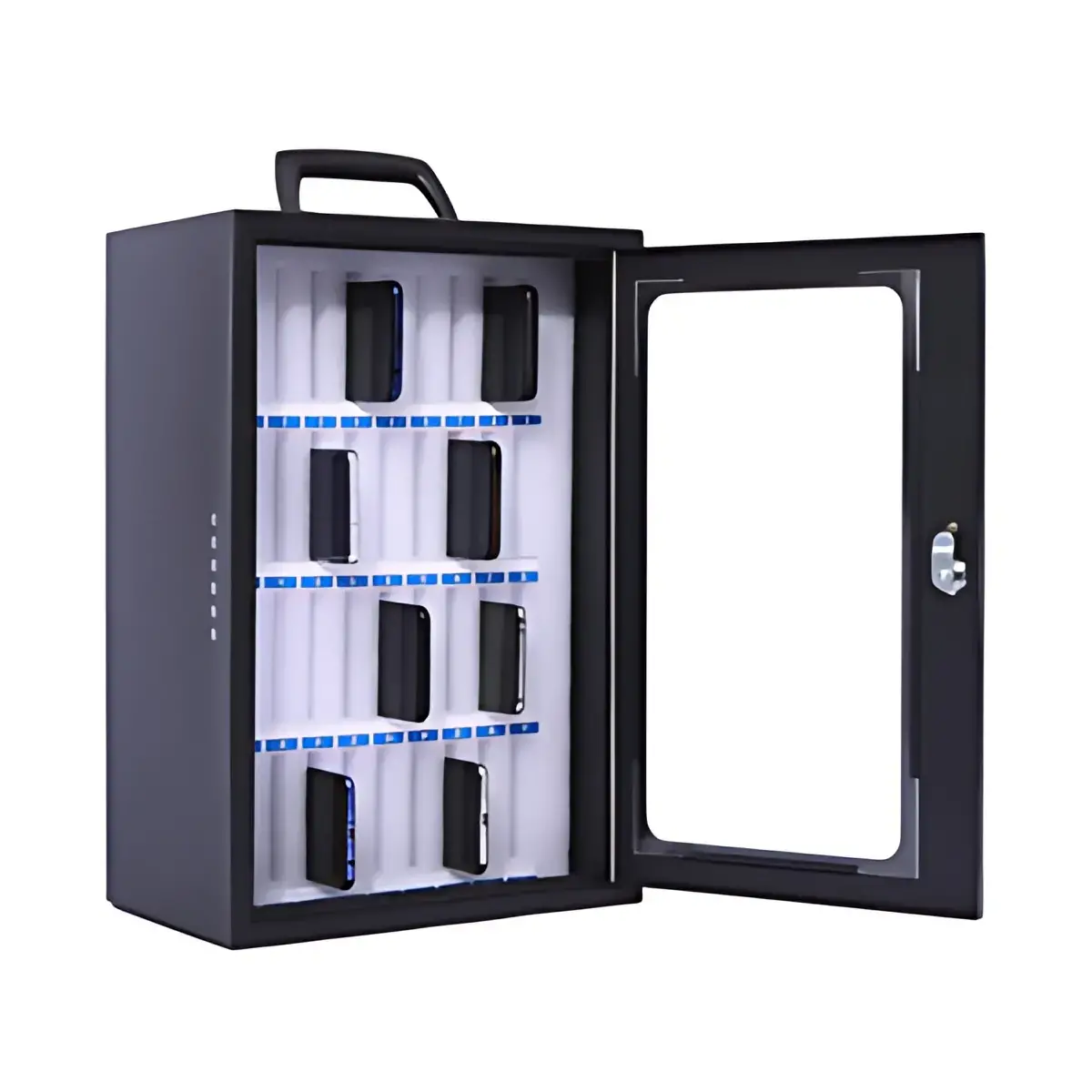 pavo Armoire pour smartphone, pour 48 smartphones, gris photo du produit