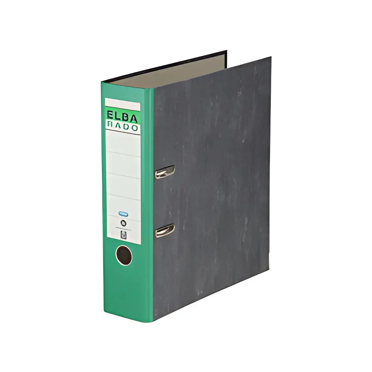 20 ELBA classeur rado papier marbr&eacute;, largeur de dos: 80 mm,noir photo du produit