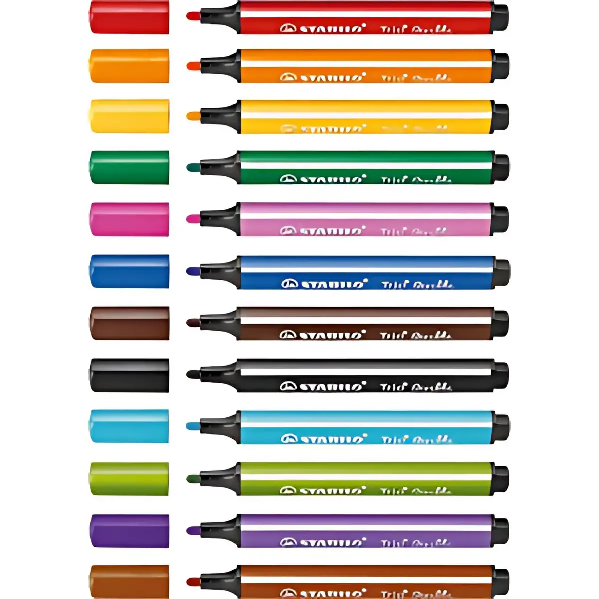 STABILO Stylo feutre Trio Scribbi, rouge photo du produit