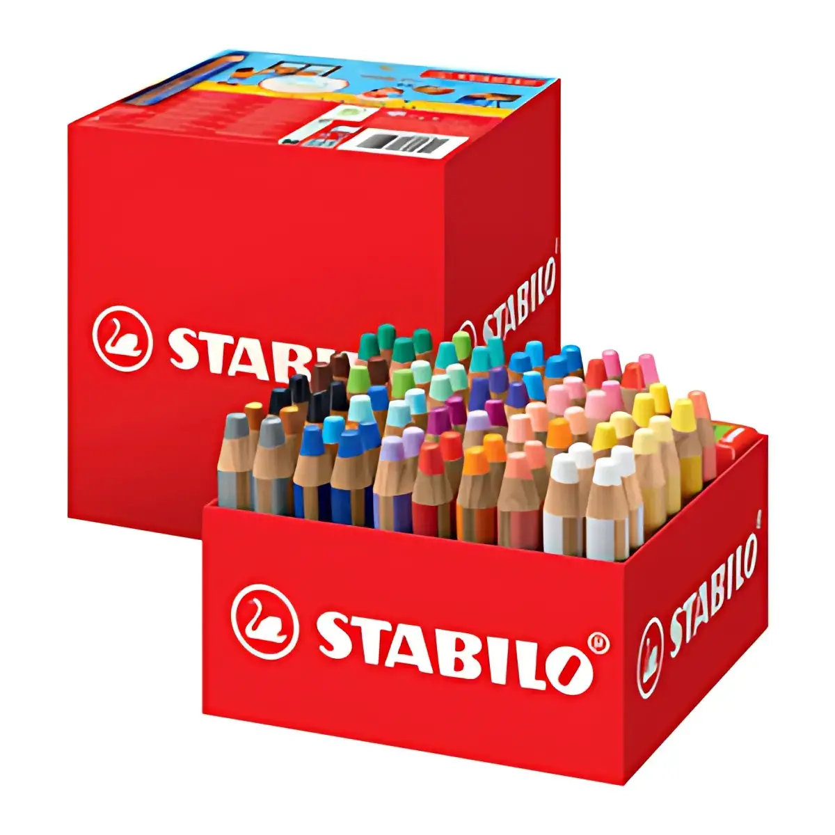 Crayon multitalent woody 3 en 1 - pack &eacute;colier de 76 - Stabilo photo du produit