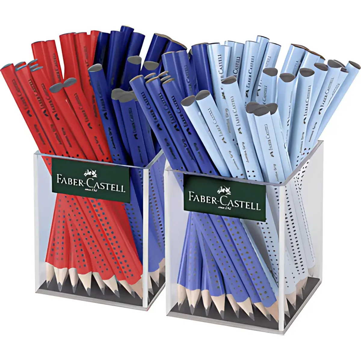 FABER-CASTELL Crayon de papier Jumbo GRIP, 2 pots photo du produit